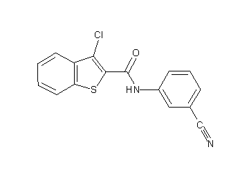 3-chloro-N-(3-cyanophenyl)-1-benzothiophene-2-carboxamide - Click Image to Close