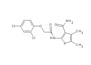 2-{[(2,4-dichlorophenoxy)acetyl]amino}-4,5-dimethyl-3-thiophenecarboxamide