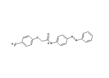 2-(4-methylphenoxy)-N-[4-(phenyldiazenyl)phenyl]acetamide