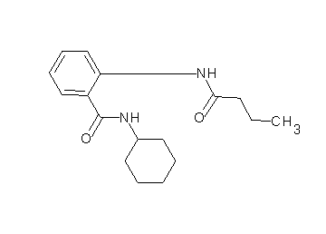 2-(butyrylamino)-N-cyclohexylbenzamide