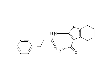 2-[(3-phenylpropanoyl)amino]-4,5,6,7-tetrahydro-1-benzothiophene-3-carboxamide
