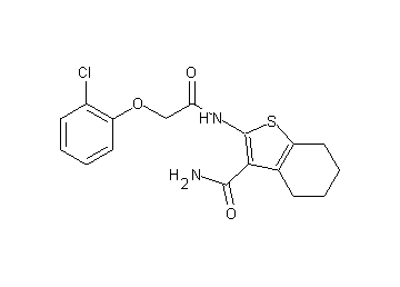 2-{[(2-chlorophenoxy)acetyl]amino}-4,5,6,7-tetrahydro-1-benzothiophene-3-carboxamide - Click Image to Close
