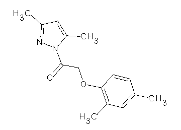 1-[(2,4-dimethylphenoxy)acetyl]-3,5-dimethyl-1H-pyrazole - Click Image to Close