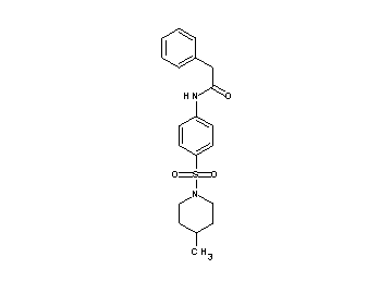 N-{4-[(4-methyl-1-piperidinyl)sulfonyl]phenyl}-2-phenylacetamide