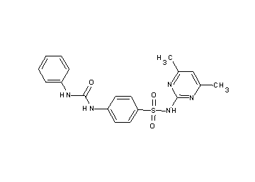 4-[(anilinocarbonyl)amino]-N-(4,6-dimethyl-2-pyrimidinyl)benzenesulfonamide