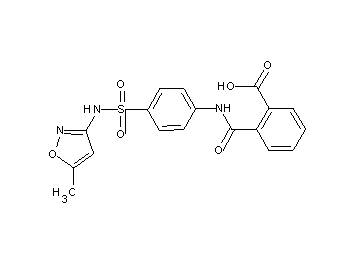2-{[(4-{[(5-methyl-3-isoxazolyl)amino]sulfonyl}phenyl)amino]carbonyl}benzoic acid