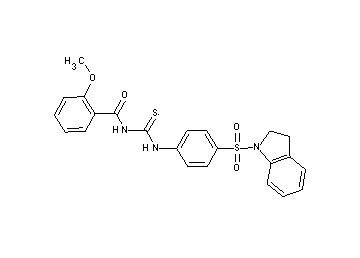 N-({[4-(2,3-dihydro-1H-indol-1-ylsulfonyl)phenyl]amino}carbonothioyl)-2-methoxybenzamide