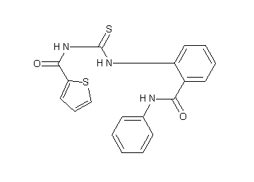 N-({[2-(anilinocarbonyl)phenyl]amino}carbonothioyl)-2-thiophenecarboxamide - Click Image to Close