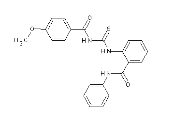 2-({[(4-methoxybenzoyl)amino]carbonothioyl}amino)-N-phenylbenzamide