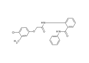 2-{[(4-chloro-3-methylphenoxy)acetyl]amino}-N-phenylbenzamide - Click Image to Close