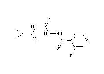 N-{[2-(2-iodobenzoyl)hydrazino]carbonothioyl}cyclopropanecarboxamide