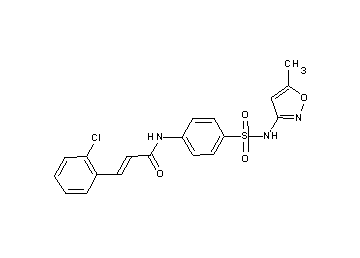 3-(2-chlorophenyl)-N-(4-{[(5-methyl-3-isoxazolyl)amino]sulfonyl}phenyl)acrylamide