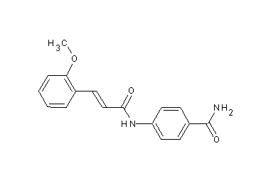 4-{[3-(2-methoxyphenyl)acryloyl]amino}benzamide - Click Image to Close