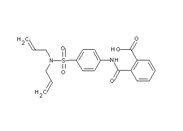 2-[({4-[(diallylamino)sulfonyl]phenyl}amino)carbonyl]benzoic acid