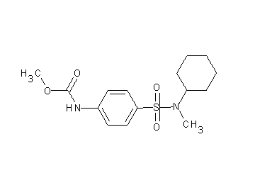 methyl (4-{[cyclohexyl(methyl)amino]sulfonyl}phenyl)carbamate