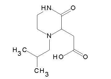 (1-isobutyl-3-oxo-2-piperazinyl)acetic acid