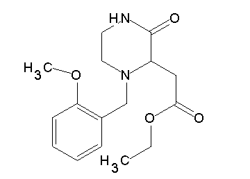 ethyl [1-(2-methoxybenzyl)-3-oxo-2-piperazinyl]acetate