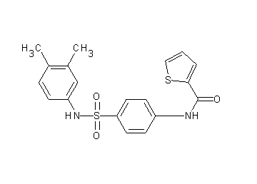 N-(4-{[(3,4-dimethylphenyl)amino]sulfonyl}phenyl)-2-thiophenecarboxamide