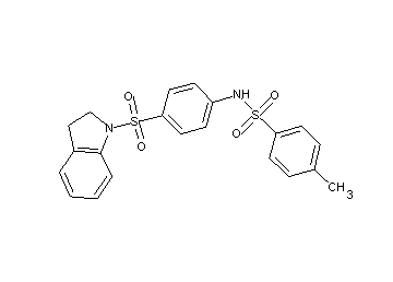 N-[4-(2,3-dihydro-1H-indol-1-ylsulfonyl)phenyl]-4-methylbenzenesulfonamide