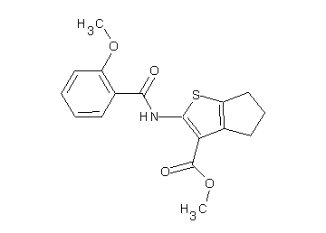 methyl 2-[(2-methoxybenzoyl)amino]-5,6-dihydro-4H-cyclopenta[b]thiophene-3-carboxylate