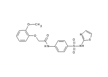 2-(2-methoxyphenoxy)-N-{4-[(1,3-thiazol-2-ylamino)sulfonyl]phenyl}acetamide