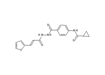N-[4-({2-[3-(2-thienyl)acryloyl]hydrazino}carbonyl)phenyl]cyclopropanecarboxamide