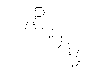 2-(2-biphenylyloxy)-N'-[(4-methoxyphenyl)acetyl]acetohydrazide - Click Image to Close
