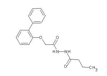 N'-[2-(2-biphenylyloxy)acetyl]butanohydrazide