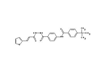 4-tert-butyl-N-[4-({2-[3-(2-thienyl)acryloyl]hydrazino}carbonyl)phenyl]benzamide