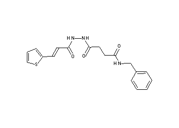N-benzyl-4-oxo-4-{2-[3-(2-thienyl)acryloyl]hydrazino}butanamide - Click Image to Close