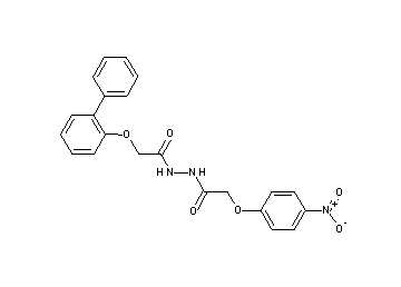 2-(2-biphenylyloxy)-N'-[(4-nitrophenoxy)acetyl]acetohydrazide