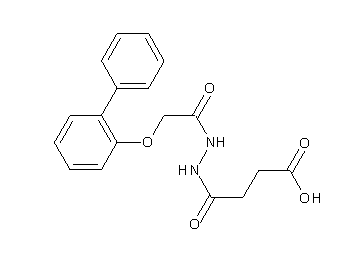 4-{2-[(2-biphenylyloxy)acetyl]hydrazino}-4-oxobutanoic acid