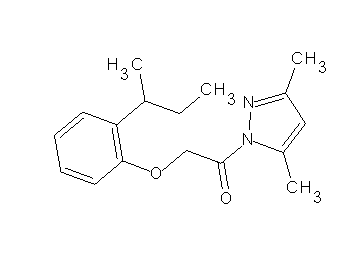 1-[(2-sec-butylphenoxy)acetyl]-3,5-dimethyl-1H-pyrazole