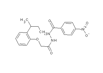 N'-[(2-sec-butylphenoxy)acetyl]-4-nitrobenzohydrazide