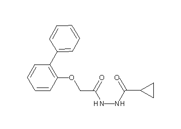 N'-[2-(2-biphenylyloxy)acetyl]cyclopropanecarbohydrazide