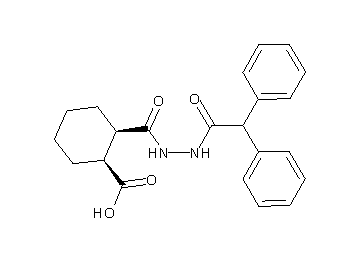 2-{[2-(diphenylacetyl)hydrazino]carbonyl}cyclohexanecarboxylic acid - Click Image to Close