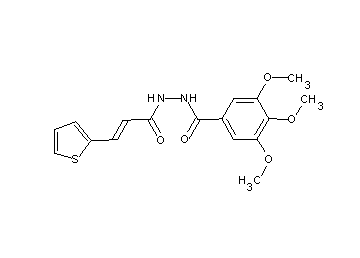 3,4,5-trimethoxy-N'-[3-(2-thienyl)acryloyl]benzohydrazide