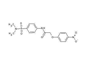N-{4-[(dimethylamino)sulfonyl]phenyl}-2-(4-nitrophenoxy)acetamide