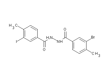 3-bromo-N'-(3-iodo-4-methylbenzoyl)-4-methylbenzohydrazide