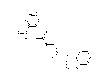 4-fluoro-N-{[2-(1-naphthylacetyl)hydrazino]carbonothioyl}benzamide