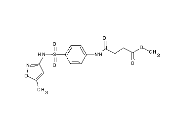methyl 4-[(4-{[(5-methyl-3-isoxazolyl)amino]sulfonyl}phenyl)amino]-4-oxobutanoate
