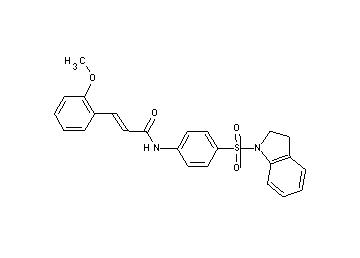 N-[4-(2,3-dihydro-1H-indol-1-ylsulfonyl)phenyl]-3-(2-methoxyphenyl)acrylamide