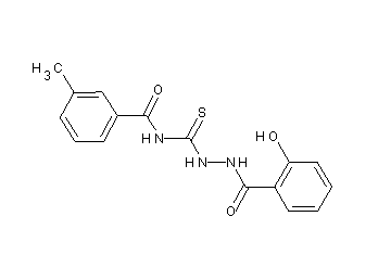 N-{[2-(2-hydroxybenzoyl)hydrazino]carbonothioyl}-3-methylbenzamide