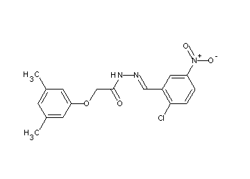 N'-(2-chloro-5-nitrobenzylidene)-2-(3,5-dimethylphenoxy)acetohydrazide