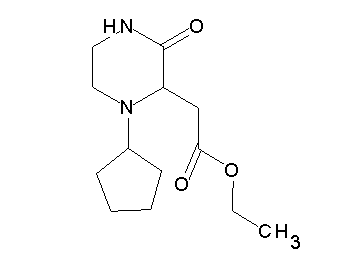ethyl (1-cyclopentyl-3-oxo-2-piperazinyl)acetate