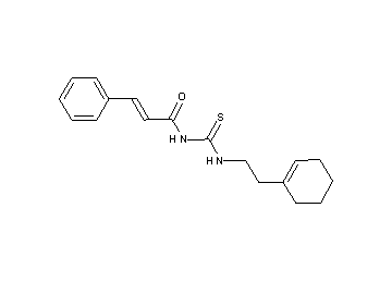 N-({[2-(1-cyclohexen-1-yl)ethyl]amino}carbonothioyl)-3-phenylacrylamide