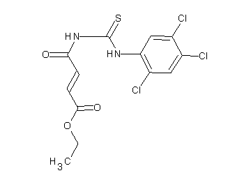 ethyl 4-oxo-4-({[(2,4,5-trichlorophenyl)amino]carbonothioyl}amino)-2-butenoate