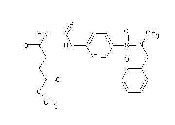 methyl 4-({[(4-{[benzyl(methyl)amino]sulfonyl}phenyl)amino]carbonothioyl}amino)-4-oxobutanoate