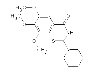 3,4,5-trimethoxy-N-(1-piperidinylcarbonothioyl)benzamide