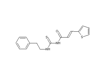 N-{[(2-phenylethyl)amino]carbonothioyl}-3-(2-thienyl)acrylamide